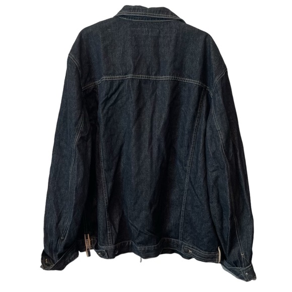 MARITHE FRANCOIS GIRBAUD jeans bomber jacket zipped up Mans size XXL vintage - Picture 2 of 3